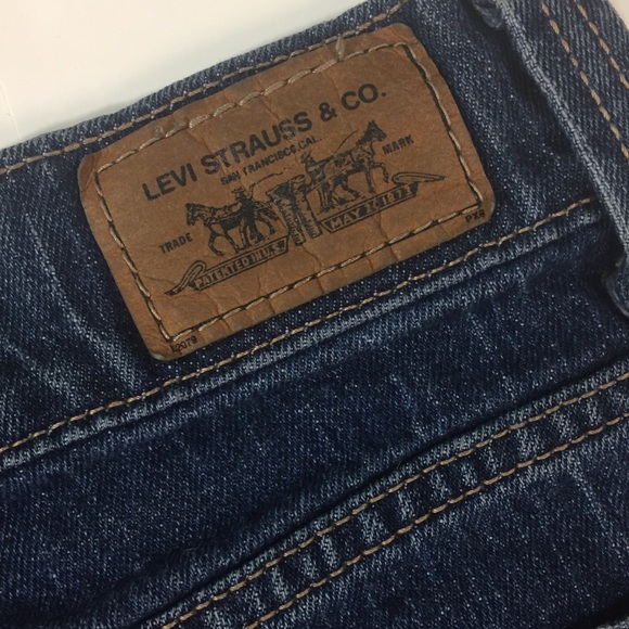 LEVI’S Jean Skirt Frayed Hem SZ 10 - Picture 7 of 7